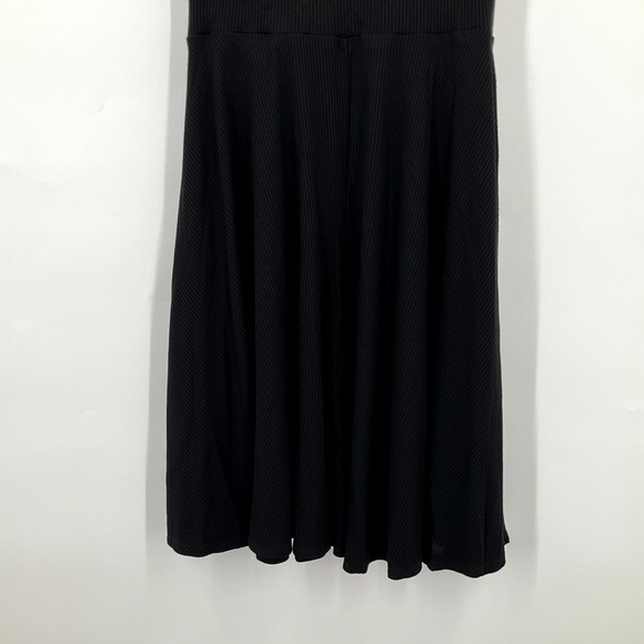 Torrid Dress Women 1x Black Corset Tie Sleeveless‎ Ribbed Flowy Stretch Peasant - Picture 8 of 16